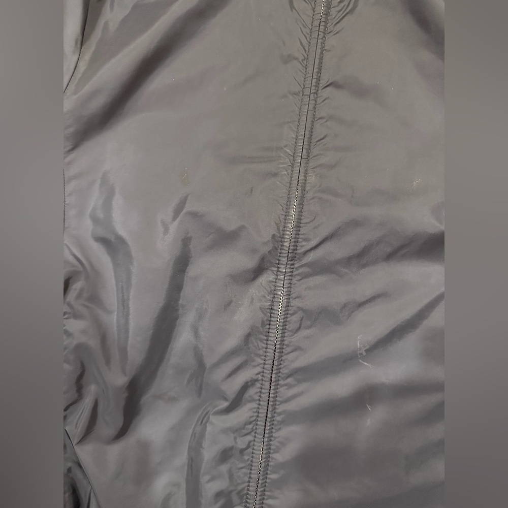 Prada Nylon Triangle Logo Reversible Navy / Green Zip Windbreaker Jacket - Picture 7 of 16